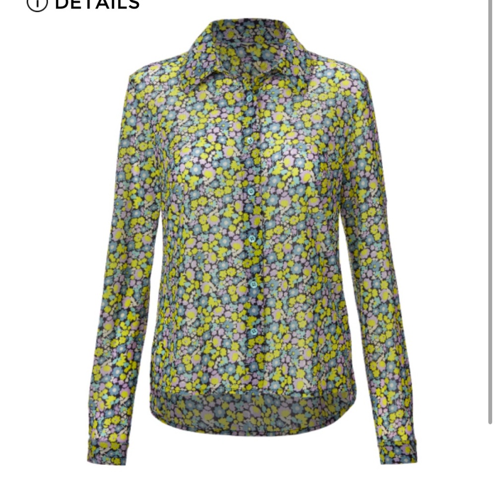 Cabi Get Together Floral Blouse